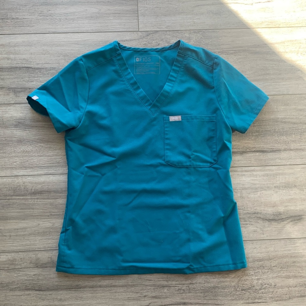 *Limited Edition* Figs Pacific Blue Scrub top